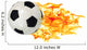 Soccer Ball in Flames Wall Decal