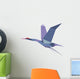 Elegant Origami Flying Crane Wall Decal