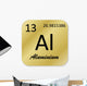Aluminium Element Wall Decal