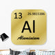 Aluminium Element Wall Decal