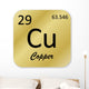 Copper element Wall Decal