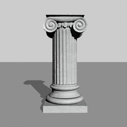 Stone Column 3D Render