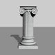 Stone Column 3D Render