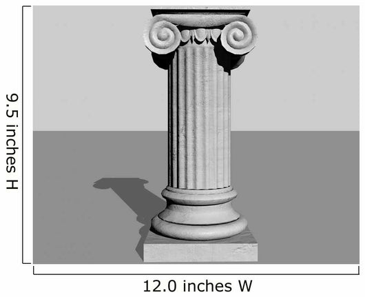Stone Column 3D Render