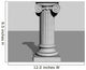Stone Column 3D Render