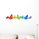 Rainbow Butterflies Wall Decal