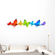 Rainbow Butterflies Wall Decal