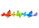 Rainbow Butterflies Wall Decal