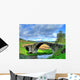 Old Roman Bridge Mountain Wall Decal
