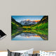 Sunrise at Maroon bells lake Wall Mural