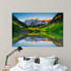 Sunrise at Maroon bells lake Wall Mural