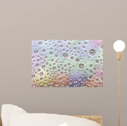 Waterdrops with Candy Refraction