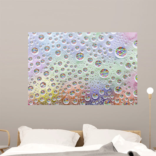 Waterdrops with Candy Refraction