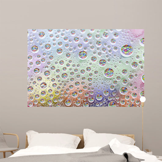 Waterdrops with Candy Refraction