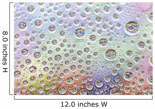 Waterdrops with Candy Refraction
