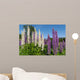 White and Blue Lupins Wall Mural