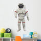 astronauts isolated on white Wall Decal