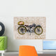 Retro Banner Motorcycle Wall Decal