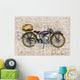 Retro Banner Motorcycle Wall Decal