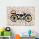 Retro Banner Motorcycle Wall Decal