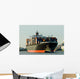 huge container ship Wall Mural