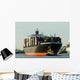 huge container ship Wall Mural