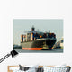huge container ship Wall Mural