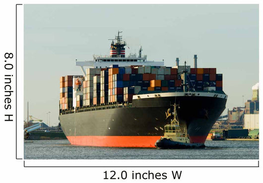huge container ship Wall Mural