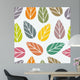 abstract leaf pattern Wall Mural