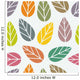 abstract leaf pattern Wall Mural