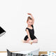 little ballerina sitting Wall Decal