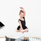 little ballerina sitting Wall Decal