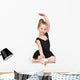 little ballerina sitting Wall Decal