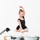 little ballerina sitting Wall Decal