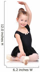 little ballerina sitting Wall Decal