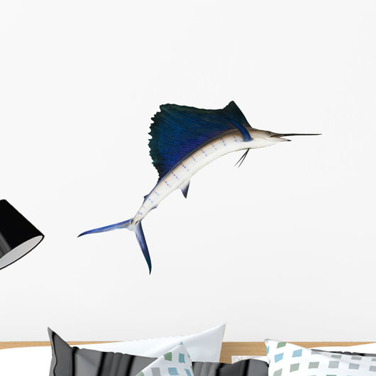 Sailfish Flying Midair White