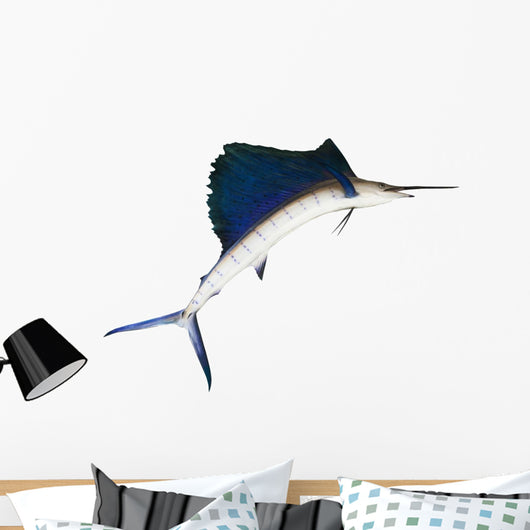 Sailfish Flying Midair White