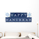 Happy Hanukkah Wall Decal