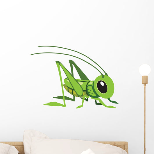Cartoon Grasshopper Wall Decal
