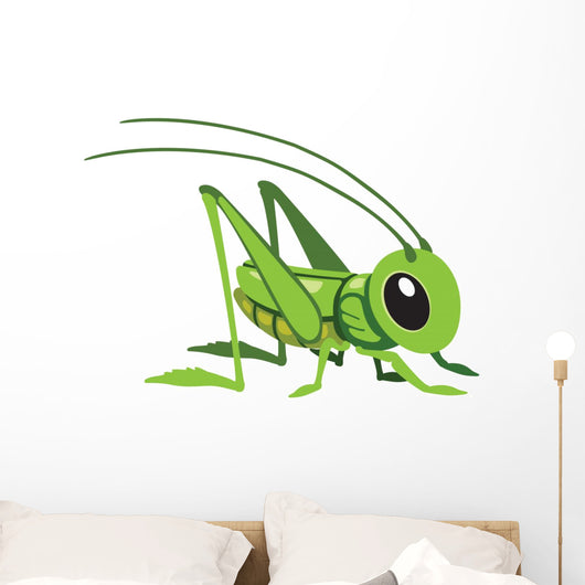 Cartoon Grasshopper Wall Decal