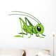 Cartoon Grasshopper Wall Decal