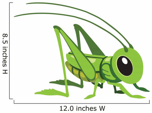 Cartoon Grasshopper Wall Decal