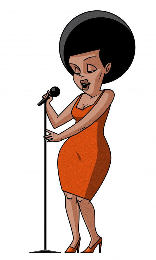 Woman singer Wall Mural