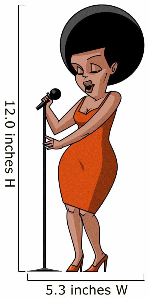 Woman singer Wall Mural