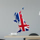 Map Great Britain Wall Decal
