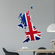 Map Great Britain Wall Decal