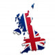 Map Great Britain Wall Decal