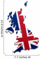 Map Great Britain Wall Decal