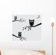 Vector Image Owls Perched Wall Decal