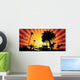 California Taxi Red Wall Decal